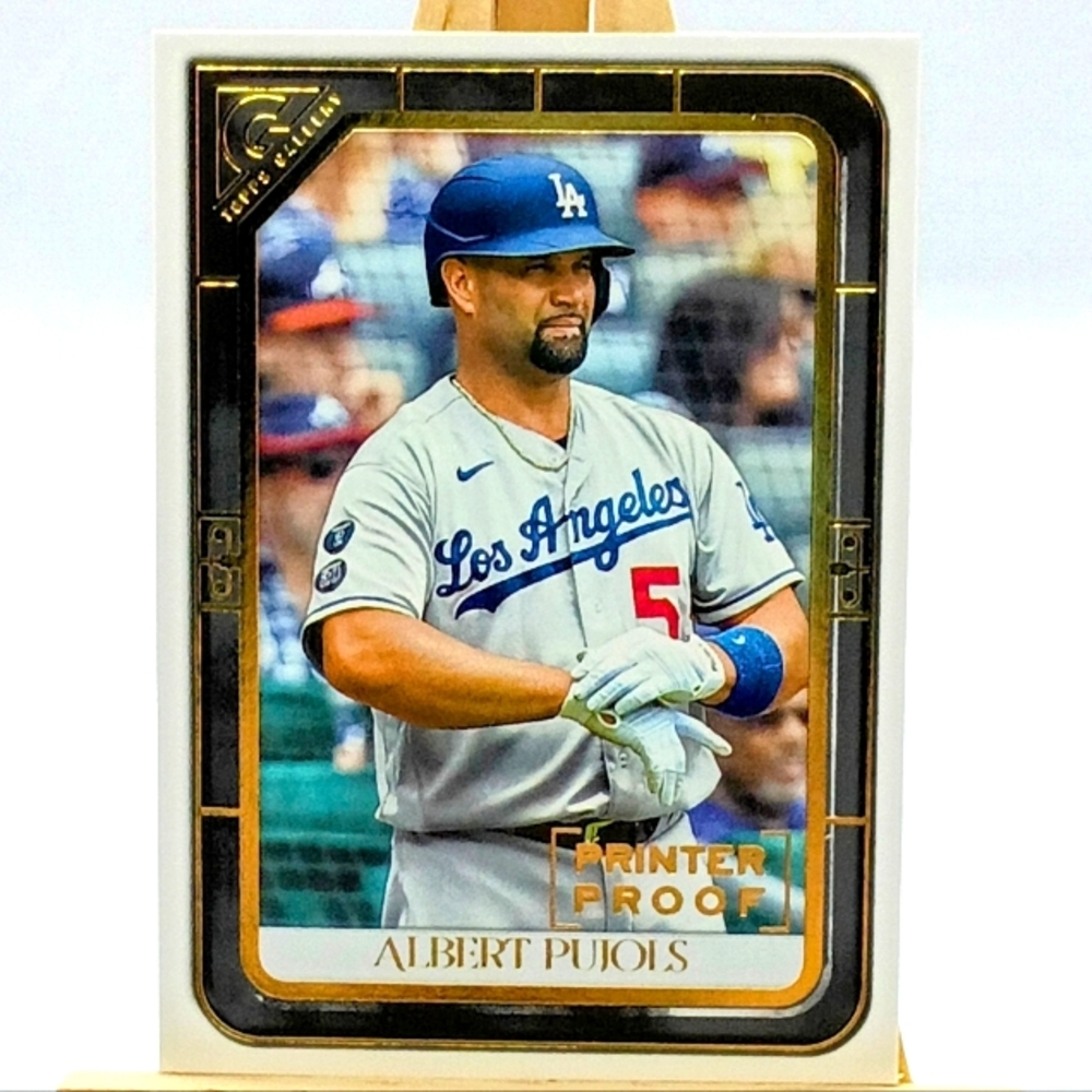 Albert Pujols #37 Printers Proof Topps Gallery 2021 LA Dodgers